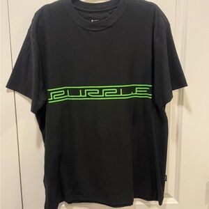 Purple Brand lime green T shirt medium